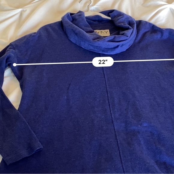 Marc New York Performance Blue Fleece Tunic Thermal/Sweatshirt Top Medium EUC - Picture 8 of 11
